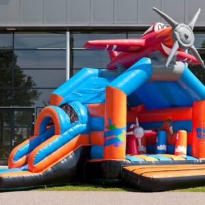 location château gonflable avion structure gonflable enfants jeu gonflable sécurisé animation enfants fête château gonflable avec toboggan location château gonflable événement