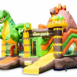 location château gonflable dinosaure, Multiplay Dinoworld, jeux gonflables enfants, château gonflable avec toboggan, événement enfants