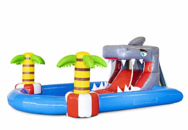 location château gonflable requin, parc gonflable enfants, mini parc aquatique, jeux gonflables sécurisés, événements enfants